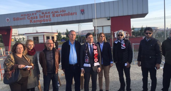CHP Milletvekili Atila Sertel tutuklu meslektaşlarını ziyaret etti