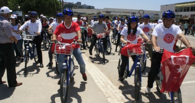 CHP'liler özgürlük için pedala bastı