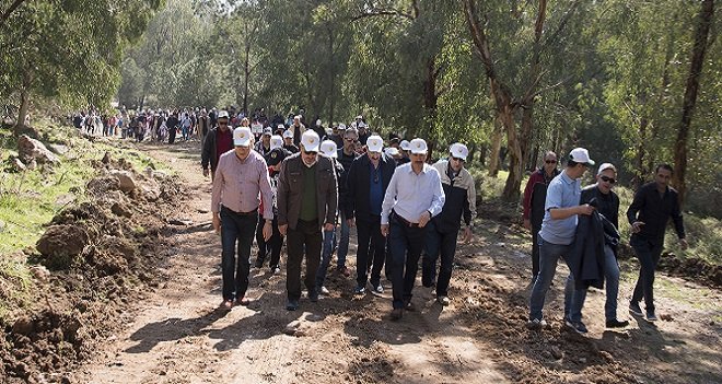 Çocuk Ormanı Eğitim Alanı'nda ilk yürüyüş... 