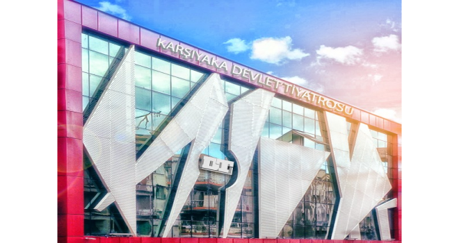 Karşıyaka Devlet Tiyatrosu sahne diyor