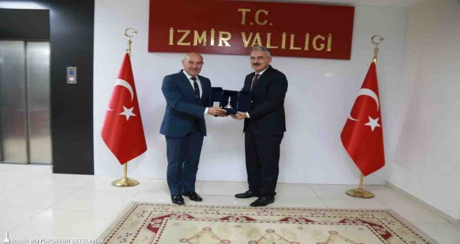 Başkan Soyer’den Vali Ayyıldız’a veda ziyareti