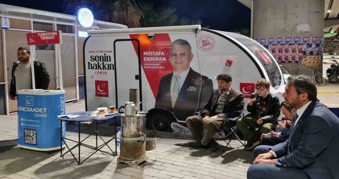 Saadet Partisi’nin seçim aracı karavan