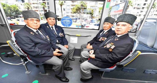 ​ESHOT otobüslerinde gazilere özel düzenleme