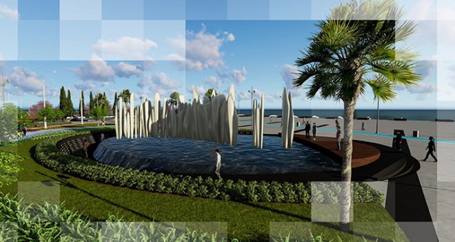 Demokrasi şehitleri anısına anıt heykel...