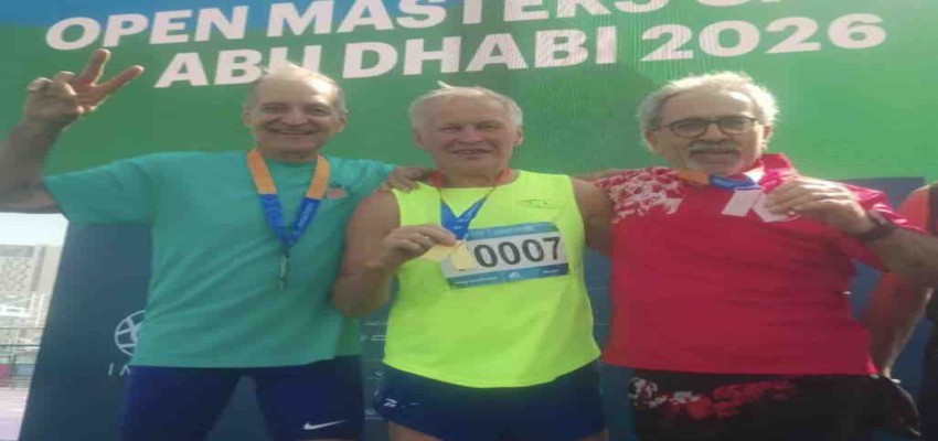 Karşıyakalı veteran atletten Abu Dabi'de büyük başarı