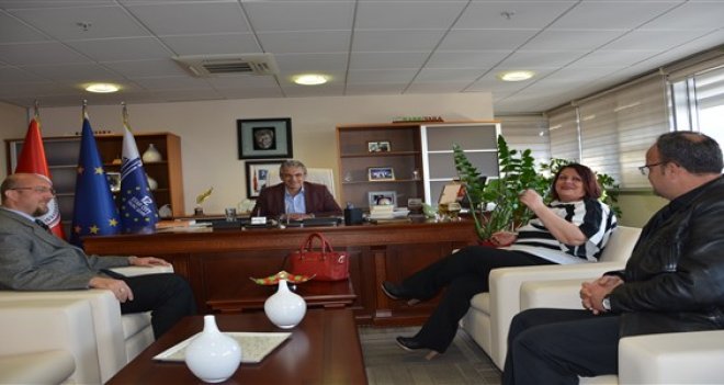 DSP İlçe Başkanlığı'ndan Akpınar'a nezaket ziyareti