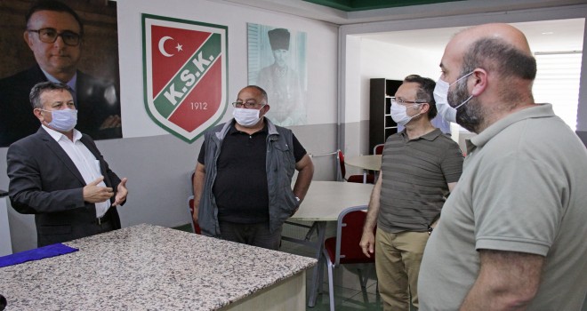 Karşıyaka İlçe Sağlık Müdürü ile Tarım Müdürü KSK'yi inceledi