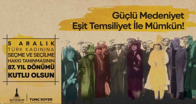 İzmir’de kadınlar ''temsilde eşitlik'' için yürüyecek