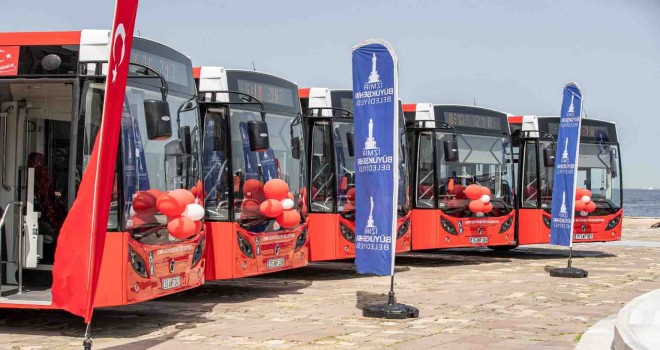 Yeni otobüsler ağırlıklı olarak Karşıyaka ve Bornova'da hizmet verecek