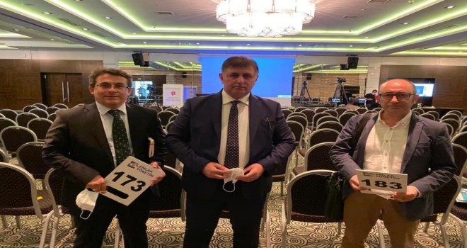 Başkan Tugay TOKİ'nin müzayedesi için Ankara'da