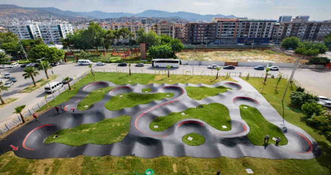 İzmir'in ilk pump track bisiklet parkuru açılıyor