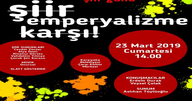 Karşıyaka'da Dünya Şiir Günü kutlama etkinliği