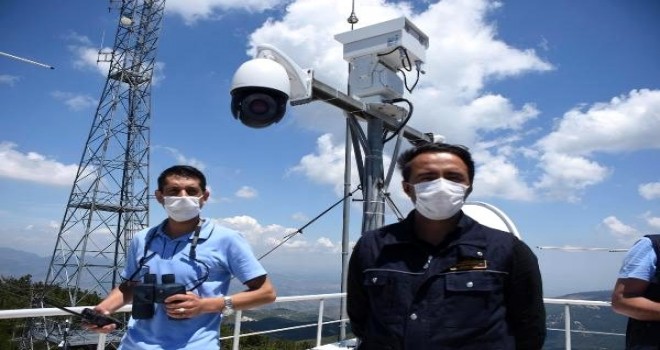 Karşıyaka Yamanlar Yangın Gözetleme Kulesi'ne termal kamera takıldı