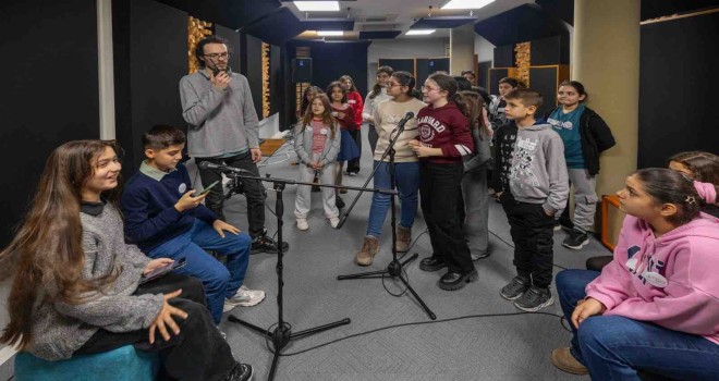 Çocuk Meclisi üyeleri Stüdyo Kültürpark’ta kayıt yaptı