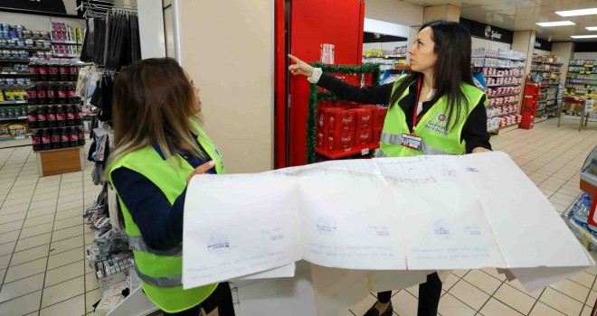 Gaziemir’deki 70 alışveriş merkezinde kolon denetimi
