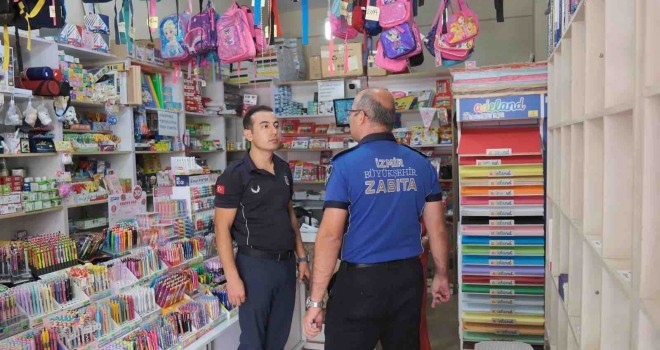 İzmir'de kantin ve kırtasiyecilere hijyen ve etiket kontrolü