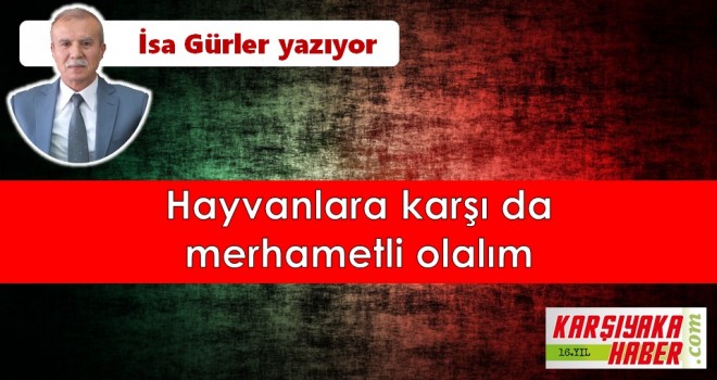 Hayvanlara karşı da merhametli olalım