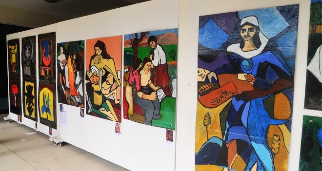 Gelişimli gençlerden, sanat dolu etkinlik