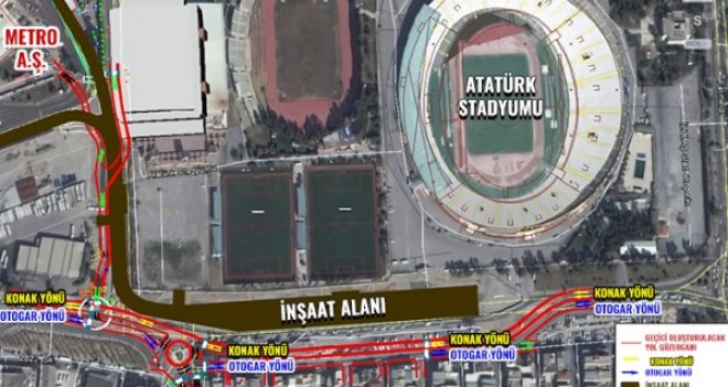 Halkapınar’da geçici trafik düzenlemesi