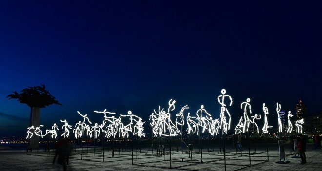 Işık ve dans Gündoğdu'da buluştu