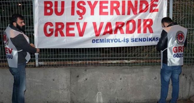 İZBAN'da grev başladı