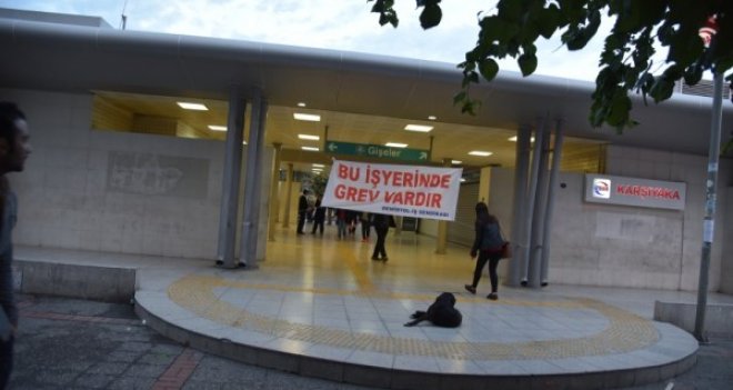 İZBAN'da grev devam ediyor