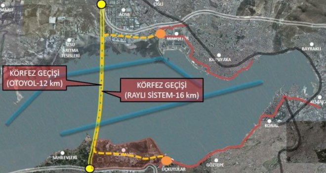 İzmir Körfez Geçiş Projesi'ne yürütmeyi durdurma kararı