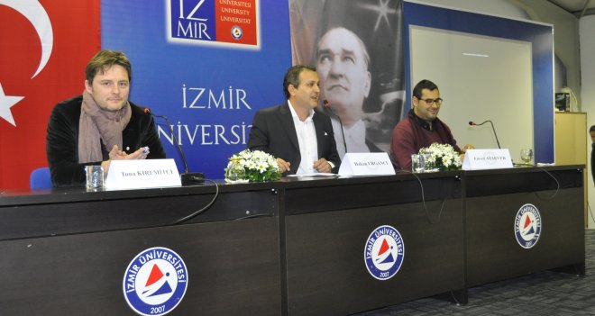 İzmir Üniversitesi ünlü edebiyatçıları ağırladı