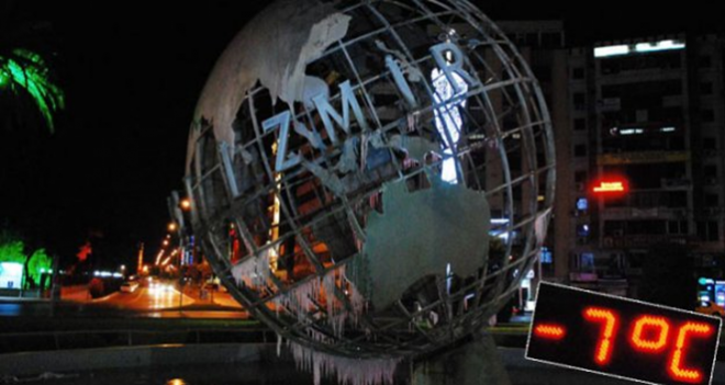 İzmir'de 51 yılın soğuk rekoru...