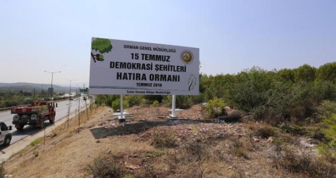 İzmir'de ''Demokrasi Şehitleri'' için hatıra ormanı