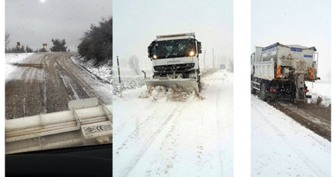 İzmir'e ilk kar düştü...