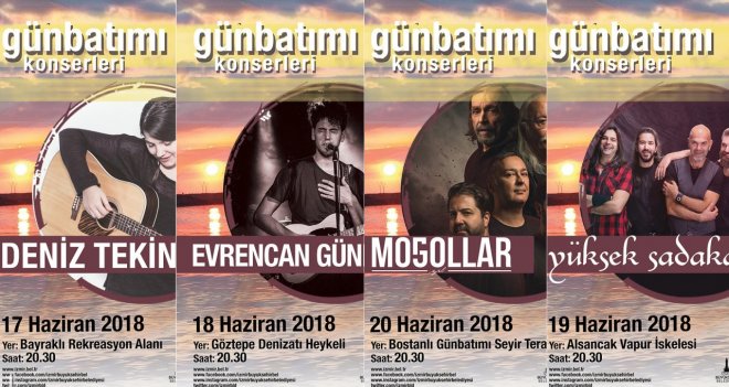İzmirlilere bayram hediyesi ''Günbatımı Konserleri''