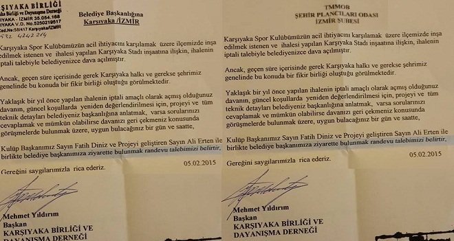 Karşıyaka Birliği stat için atağa geçti…