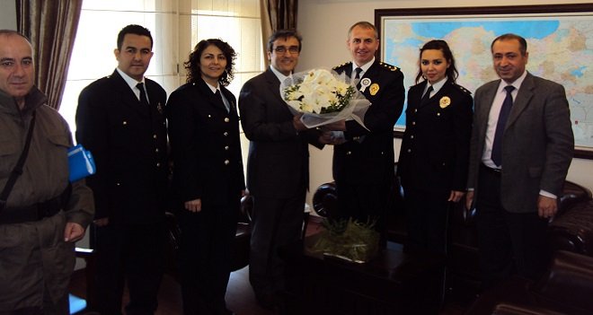 Karşıyaka Emniyet Müdürü Yonar, Kaymakam Yücel’i ziyaret etti