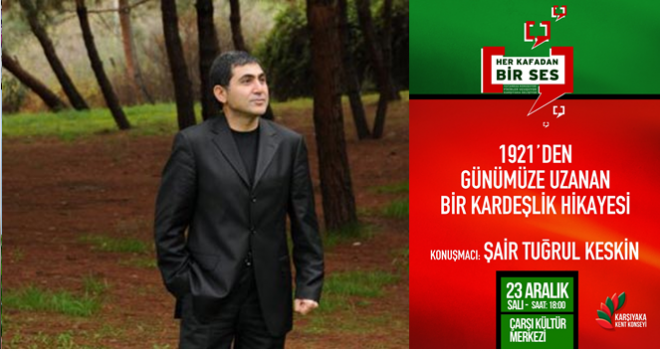 Karşıyaka Kent Konseyi'nin konuğu şair Tuğrul Keskin