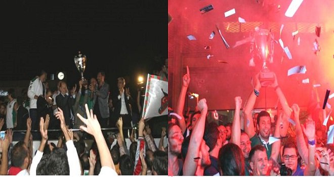 Karşıyaka kupasıyla sabahladı...