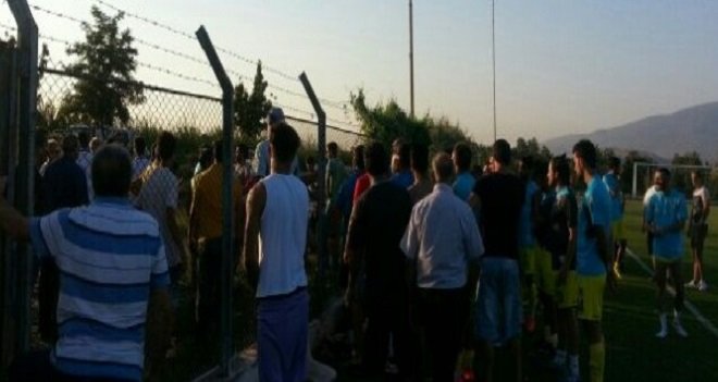 Karşıyaka-Menemen Belediyespor maçında olaylar çıktı