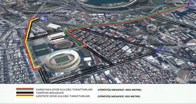 Karşıyaka taraftarı derbi için 2 kilometre yürüyecek!