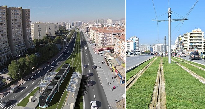 Karşıyaka tramvay hattına ilk elektrik veriliyor