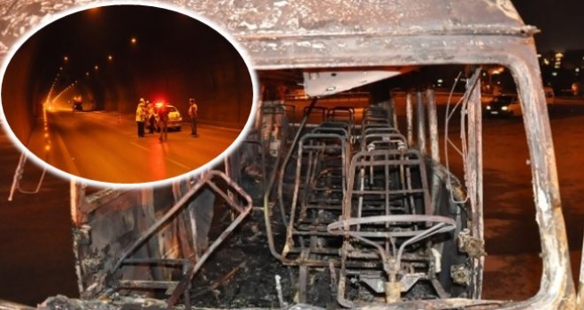 KARŞIYAKA TÜNELLERİ'NDE YANGIN