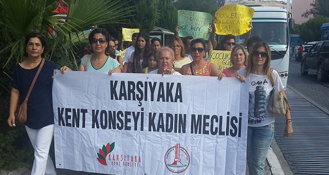 Karşıyakalı kadınlar: Erkek Adalet değil, Gerçek Adalet istiyoruz...