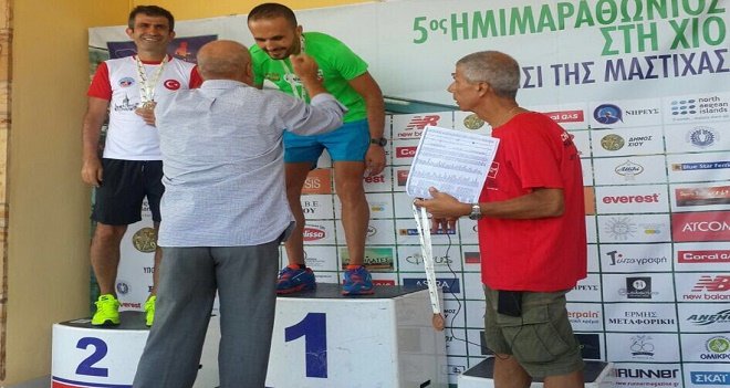 Karşıyakalı atlet Sakız Adası'nda 1. oldu...