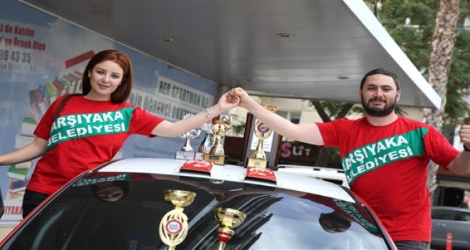 Karşıyaka'ya, rallide 2 kupa birden