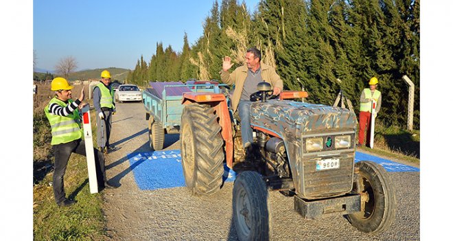 Köy yollarına Büyükşehir dokunuşu