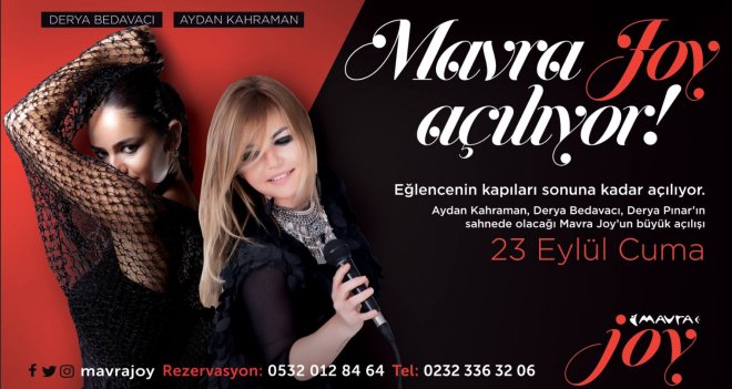 Mavra Joy geceleri feth etmeye geliyor