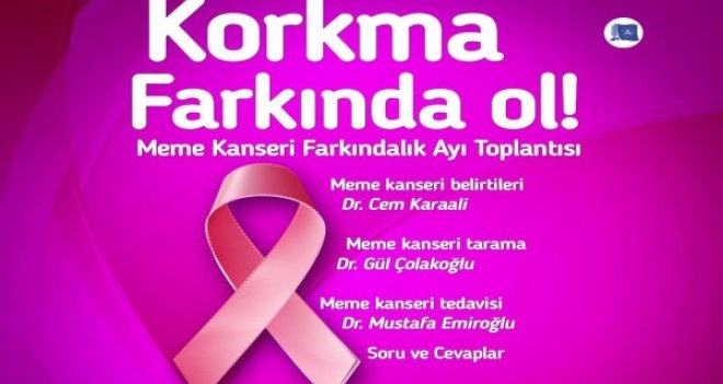 Meme Kanseri Farkındalık Ayı toplantısı yarın Karşıyaka'da