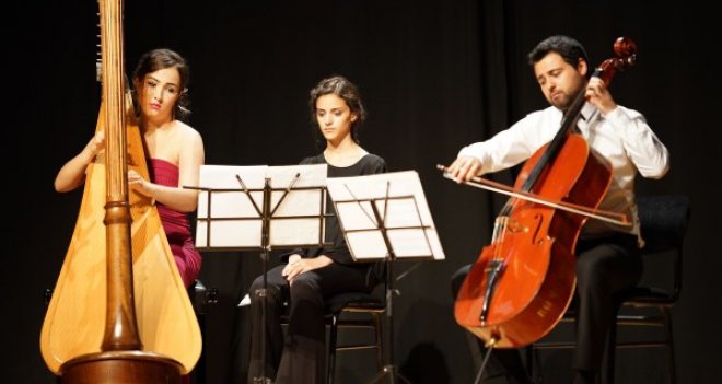 MÜZİKSEV'de arp ve çello buluşması