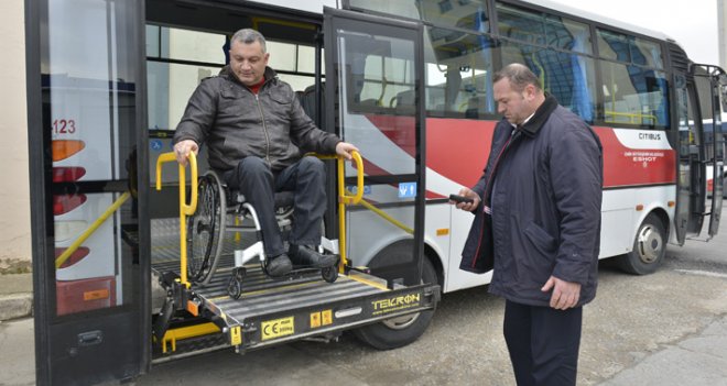 Otobüsler “engelli erişimine uygun” hale getirildi