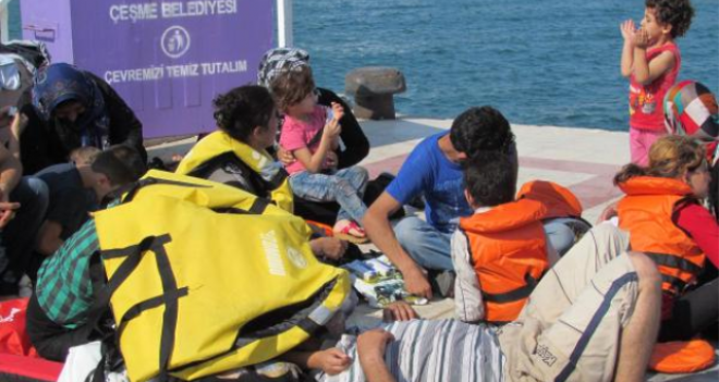 Sakız'a geçmeye çalışan 68 sığınmacı yakalandı