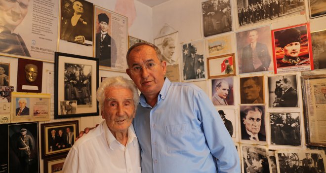 Sertel’den 90 yıllık çınara ziyaret